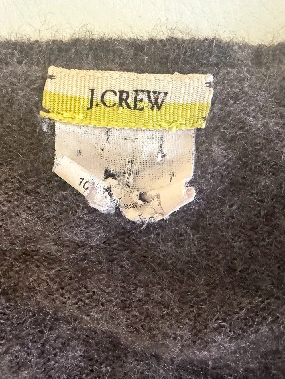 J. Crew Women's V-Neck Sweater in Charcoal Gray